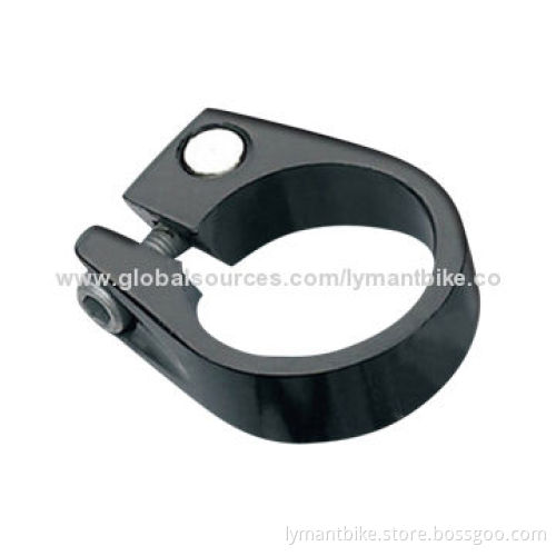 Bicycle Extruded Seat Post Clamp for MTB, Made of Aluminum Alloy or Carbon Fiber, Various Colors